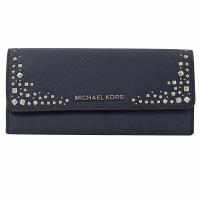MICHAEL KORS GIFTABLES 鉚釘扣式零錢長夾.海軍藍