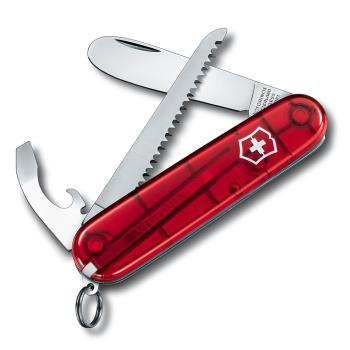 VICTORINOX 瑞士維氏“我的第一把瑞士刀”- 透明紅 02373.T