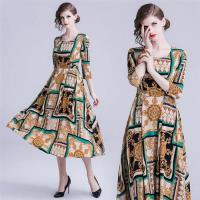 【M2M】甜美清爽大方大裙襬印花洋裝S-2XL