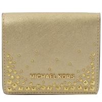 MICHAEL KORS GIFTABLES 鉚釘扣式零錢短夾.金