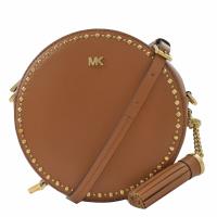 MICHAEL KORS CROSSBODIES 鉚釘流蘇圓形斜背包.橡果色