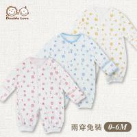 母嬰同室 台灣製精梳棉連身衣 防抓護手 新生兒服 兔裝【GD0136】
