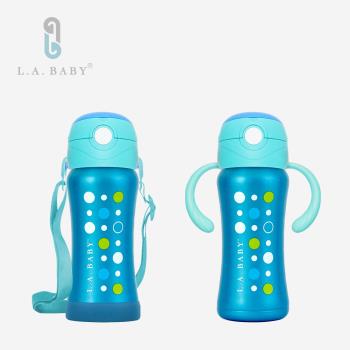 【L.A. Baby】316超輕量保溫保冷兒童學習水壺組 270ml (6色)