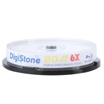 DigiStone 國際版 A+ 藍光 6X BD-R 25GB 桶裝 (10片)