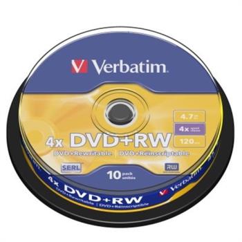 Verbatim 威寶 AZO 4X DVD+RW 4.7GB (10片)