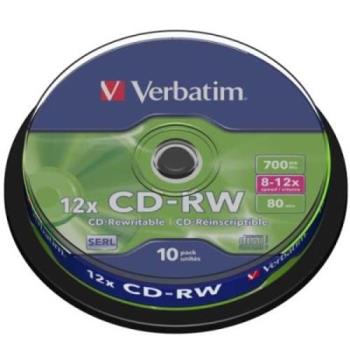 威寶 SERL CD-RW 4X-12X 700MB 桶裝(10片)