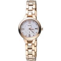 SEIKO 精工 LUKIA 春漾太陽能電波錶(SSVW148J) 21mm 1B22-0CP0G