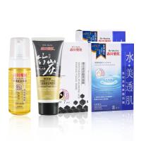 森田藥粧 保濕面膜特惠組(高保濕機華露面膜8入*2+複合玻尿酸黑面膜7入*1)