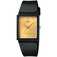 CASIO 知性簡約風格時間男錶-黑X金(MQ-38-9A)