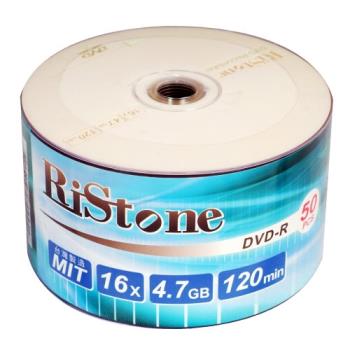 RiStone 日本版 DVD-R 16X 裸裝 (100片)