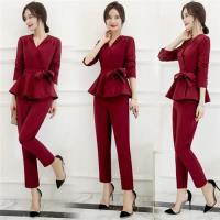 【SZ】自信美麗優雅OL修身套裝-M-2XL(共四色)