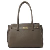 MICHAEL KORS Addison 鉚釘三層肩背包.蘑菇灰 大