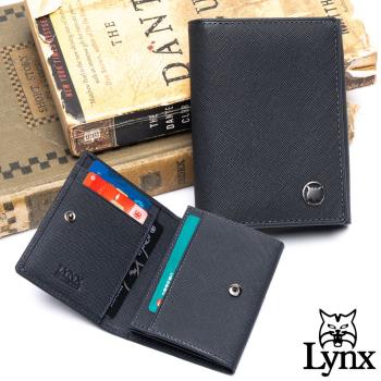 Lynx - 美國山貓藍調紳士進口牛皮系列2卡名片短夾-共2色
