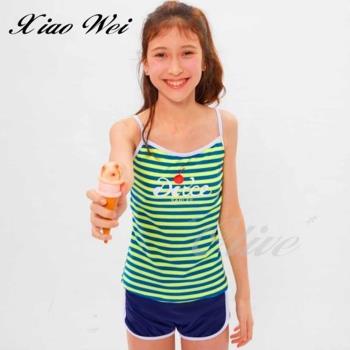 沙麗品牌 時尚中童女童二件式泳裝 NO.H197028