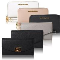 MICHAEL KORS 防刮長夾手機包/荔枝紋翻蓋長夾 -多款任選