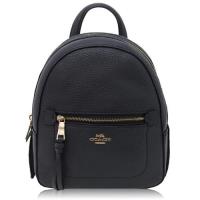 COACH 卵石皮革 / 迷你款 / 兩用後背包_深藍