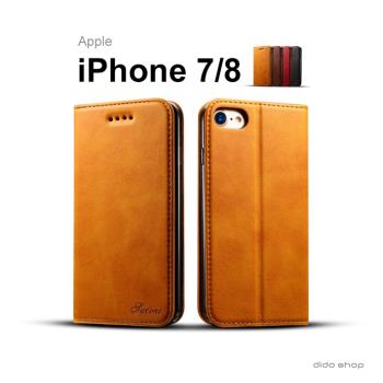 iPhone 7/8 (4.7吋) 簡約系列小牛紋可插卡翻蓋手機皮套 (FS101)