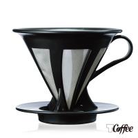 【TCoffee】HARIO-V60免濾紙黑色濾杯(約1~4杯份)