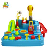 Playful Toys 頑玩具 音樂汽車闖關大冒險9998(汽車闖關遊戲 軌道汽車 警車 消防車 救護車 情境模擬)