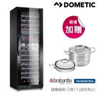 ★贈io壁爐式陶瓷電暖器1入★DOMETIC 單門雙溫專業酒櫃 S117FG