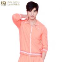 【HOII后益】 復刻拉鏈外套-男款★紅光(UPF50+抗UV防曬涼感先進光學機能布)