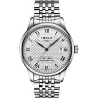 TISSOT天梭 Le Locle 80小時動力儲存機械錶-銀/39mm T0064071103300