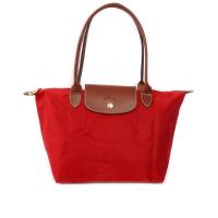LONGCHAMP S號摺疊水餃包 (正紅色)2605089545