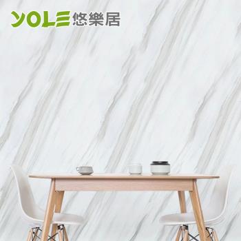 YOLE悠樂居-廚房自黏耐高溫防汙防油加厚壁貼-石紋200cm(五種款式)
