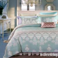 BEDDING-100%天絲萊賽爾-特大6x7薄床包5x6.2尺涼被四件組-塞納風情