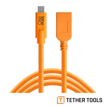 Tether Tools CUCA415-ORG Pro 傳輸線USB-C TO USB A延長線-公司貨