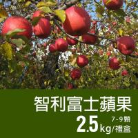 築地一番鮮-特大智利富士蘋果2盒(2.5kg/禮盒/7-9顆)