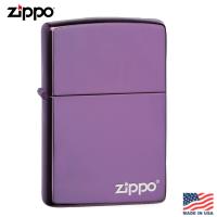 美系Zippo 深紫商標-PVD浸染雷雕防風打火機#24747ZL