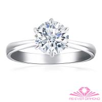 【AS EVER DIAMOND】完美婚戒 GIA1.01克拉 D/SI2/1EX 2VG 八心八箭 無螢光 完美鑽石