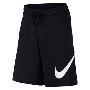 Nike 2019男時尚Club法式毛圈布黑色運動短褲 