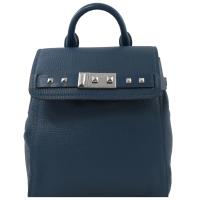 MICHAEL KORS Addison 金屬鉚釘飾邊雙肩後背包.藍綠 小