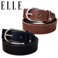 ELLE HOMME簡約時尚針釦式休閒皮帶(黑色/咖啡色)