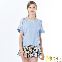 MONS簡約時尚風棉麻上衣
