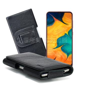 Xmart for 三星 Samsung Galaxy A20 /A30 /A50 麗緻真皮腰掛皮套