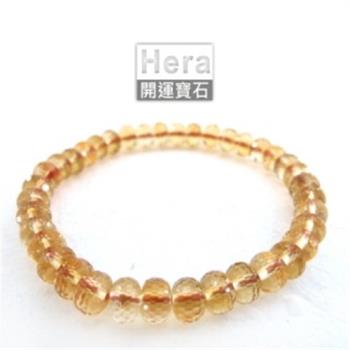 Hera 赫拉-特級切面黃水晶扁珠手鍊