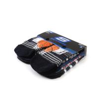 SKECHERS 襪子六入 藍/黑/灰 兒童短襪 S112339-413 noB25