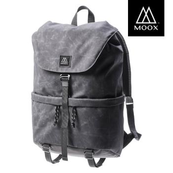 【穆克斯MOOX】 A6SGL DELTA極簡防潑水後背包-雙層筆電包(水洗灰)
