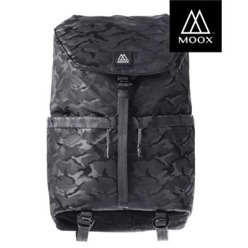 【穆克斯MOOX】A6AB DELTA極簡雙層筆電後背包(迷彩黑)
