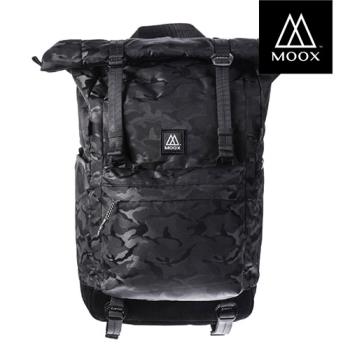 【穆克斯MOOX】A3AB CONVERT多功能探險後背包-雙層筆電包(迷彩黑)