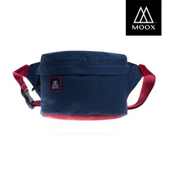 【穆克斯MOOX】 A5BR 極簡時尚單肩斜背包/腰包(海軍藍)