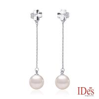 IDes design 日本設計AKOYA經典系列珍珠耳環6-6.5mm/四葉草