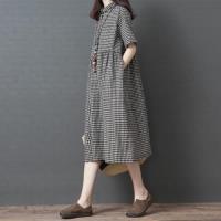 【Keer】青春靚麗經典格子寬鬆洋裝M-2XL(共二色)