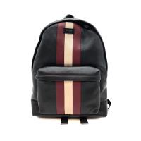 【BALLY】 經典紅白紅牛皮後背包 (6221651-黑)
