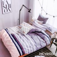 BEDDING-專櫃純棉3.5尺單人薄式床包涼被三件組-旋律-紅