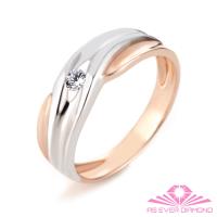 【AS EVER DIAMOND】結婚對戒 0.10克拉鑽戒 海誓山盟款 男戒