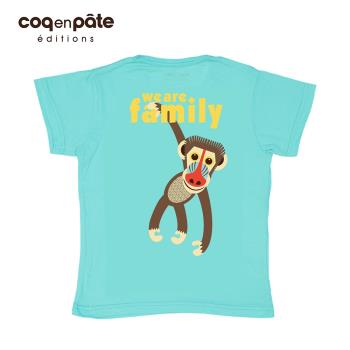【BabyTiger虎兒寶】COQENPATE 法國有機棉童趣 短袖 T-SHIRT - 山魈
